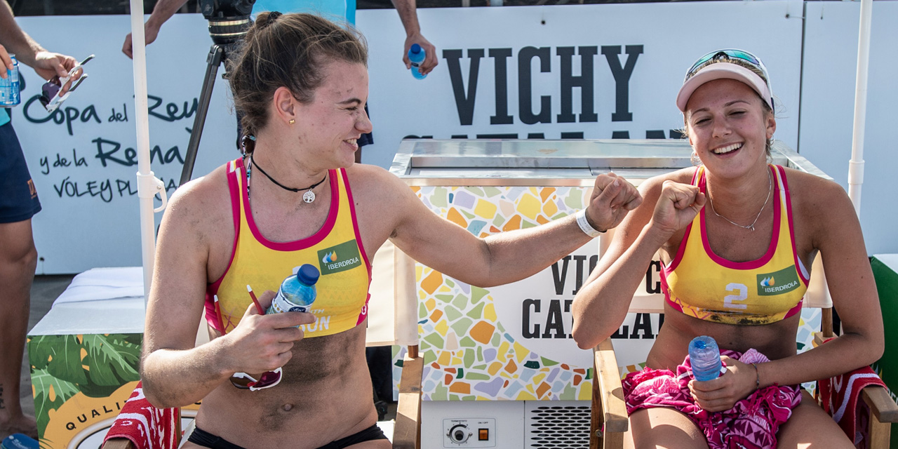 Tania Moreno y Daniela Álvarez consiguen un gran triunfo en la primera edición de la Copa de la Reina de Voley Playa